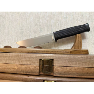 ЛЕЛЕКА колекційний ексклюзивний ніж ручної роботи майстра студії СЕРГІЯ ЖУРБИ купити замовити в Україні (Порошкова сталь CPM® S90V™ 63 HRC). Photo 3